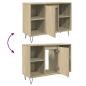 Preview: Badschrank Sonoma-Eiche 80x33x60 cm Holzwerkstoff