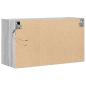 Preview: TV-Wandschrank mit LED-Beleuchtung Grau Sonoma 80x31x45 cm