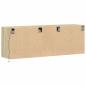 Preview: TV-Wandschrank mit LED-Beleuchtung Sonoma-Eiche 130x31x45 cm