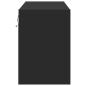 Preview: TV-Wandschrank mit LED-Beleuchtung Schwarz 80x31x45 cm