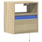 Preview: TV-Wandschrank mit LED-Beleuchtung Sonoma 41x31x45 cm
