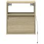 Preview: TV-Wandschrank mit LED-Beleuchtung Sonoma 41x31x45 cm