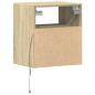 Preview: TV-Wandschrank mit LED-Beleuchtung Sonoma 41x31x45 cm