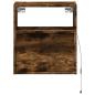 Preview: TV-Wandschränke LED-Beleuchtung 2 Stk. Räuchereiche 41x31x45 cm