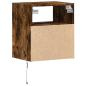 Preview: TV-Wandschränke LED-Beleuchtung 2 Stk. Räuchereiche 41x31x45 cm