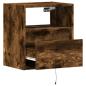 Preview: TV-Wandschränke LED-Beleuchtung 2 Stk. Räuchereiche 41x31x45 cm