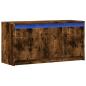 Preview: ARDEBO.de - TV-Schrank mit LED-Beleuchtung Räuchereiche 100x34x50 cm