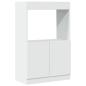 Preview: Highboard Weiß 63x33x100 cm Holzwerkstoff