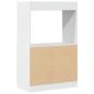 Preview: Highboard Weiß 63x33x100 cm Holzwerkstoff