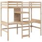 Preview: Hochbett ohne Matratze 80x200 cm Massivholz Kiefer