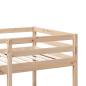 Preview: Hochbett ohne Matratze 80x200 cm Massivholz Kiefer