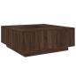 Preview: Couchtisch Braun Eichen-Optik 100x100x40 cm Holzwerkstoff