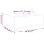 Preview: Couchtisch Braun Eichen-Optik 100x100x40 cm Holzwerkstoff