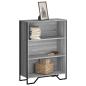 Preview: ARDEBO.de - Bücherregal Grau Sonoma 80x31x106 cm Holzwerkstoff
