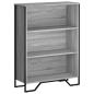 Preview: Bücherregal Grau Sonoma 80x31x106 cm Holzwerkstoff