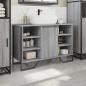 Preview: Waschbeckenunterschrank Grau Sonoma 91x35x60 cm Holzwerkstoff