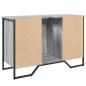 Preview: Waschbeckenunterschrank Grau Sonoma 91x35x60 cm Holzwerkstoff
