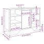 Preview: Waschbeckenunterschrank Grau Sonoma 91x35x60 cm Holzwerkstoff