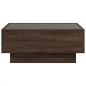 Preview: LED-Couchtisch Braun Eichen-Optik 70x50x30 cm Holzwerkstoff