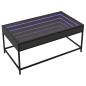 Preview: Couchtisch mit Infinity-LED Schwarz 90x50x41 cm
