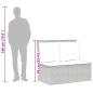 Preview: Gartenbank Verstellbar mit Kissen Grau Poly Rattan