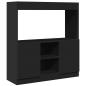 Preview: Highboard Schwarz 92x33x100 cm Holzwerkstoff