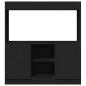 Preview: Highboard Schwarz 92x33x100 cm Holzwerkstoff