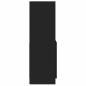 Preview: Highboard Schwarz 92x33x100 cm Holzwerkstoff