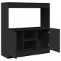 Preview: Highboard Schwarz 92x33x100 cm Holzwerkstoff
