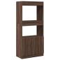 Preview: Highboard Braun Eichen-Optik 63x33x140 cm Holzwerkstoff