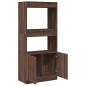 Preview: Highboard Braun Eichen-Optik 63x33x140 cm Holzwerkstoff