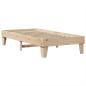 Preview: Massivholzbett ohne Matratze 75x190 cm Kiefernholz