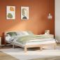 Preview: ARDEBO.de - Massivholzbett ohne Matratze 135x190 cm Kiefernholz