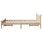 Preview: Massivholzbett ohne Matratze 120x190 cm Kiefernholz