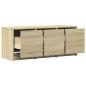 Preview: TV-Schrank LED Sonoma-Eiche 97x34x40 cm Holzwerkstoff