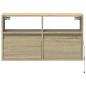 Preview: TV-Wandschrank mit LED-Beleuchtung Sonoma-Eiche 80x31x45 cm