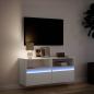 Preview: TV-Wandschrank mit LED-Beleuchtung Weiß 100x31x45 cm