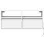 Preview: TV-Wandschrank mit LED-Beleuchtung Weiß 100x31x45 cm