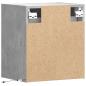 Preview: TV-Wandschränke LED-Beleuchtung 2 Stk. Betongrau 41x31x45 cm