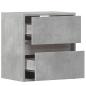 Preview: TV-Wandschränke LED-Beleuchtung 2 Stk. Betongrau 41x31x45 cm
