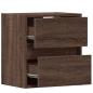 Preview: TV-Wandschränke LED-Beleuchtung 2 Stk. Eichen-Optik 41x31x45 cm