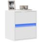 Preview: ARDEBO.de - TV-Wandschrank mit LED-Beleuchtung Weiß 41x31x45 cm
