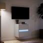 Preview: TV-Wandschrank mit LED-Beleuchtung Weiß 41x31x45 cm