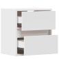 Preview: TV-Wandschrank mit LED-Beleuchtung Weiß 41x31x45 cm