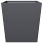 Preview: Pflanzkübel 2 Stk. Anthrazit 50x50x50 Stahl