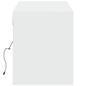 Preview: TV-Wandschrank mit LED-Beleuchtung Weiß 140x31x38 cm