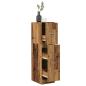 Preview: ARDEBO.de - Apothekerschrank Altholz-Optik 30x41x118 cm Holzwerkstoff