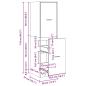 Preview: Apothekerschrank Altholz-Optik 30x41x118 cm Holzwerkstoff