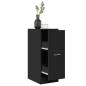 Preview: ARDEBO.de - Apothekerschrank Schwarz 30x41x77,5 cm Holzwerkstoff