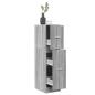 Preview: ARDEBO.de - Apothekerschrank Grau Sonoma 30x41x118 cm Holzwerkstoff